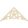 Ekena Millwork GPP048X024X100AUS Austin Architectural Grade PVC Gable Pediments, 48"W x 24"H x 1"P (12/12) Pitch view 4