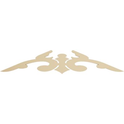 Ekena Millwork GPP036X008X100NAP Naple Architectural Grade PVC Gable Pediments, 36"W x 7 1/2"H x 1"P (5/12) Pitch