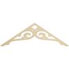 Ekena Millwork GPP060X020X100BOR Bordeaux Architectural Grade PVC Gable Pediments, 60"W x 20"H x 1"P (8/12) Pitch view 1