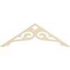 Ekena Millwork GPP060X020X100BOR Bordeaux Architectural Grade PVC Gable Pediments, 60"W x 20"H x 1"P (8/12) Pitch view 4