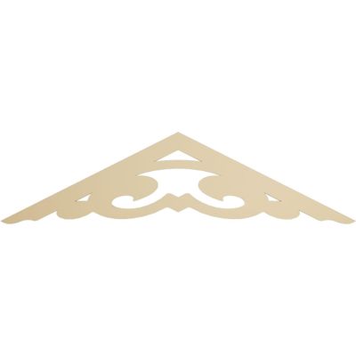 Ekena Millwork GPP060X015X100PRE Preston Architectural Grade PVC Gable Pediments, 60"W x 15"H x 1"P (6/12) Pitch
