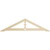 Ekena Millwork GPP072X018X100ART Artisan Architectural Grade PVC Gable Pediments, 72"W x 18"H x 1"P (6/12) Pitch view 1