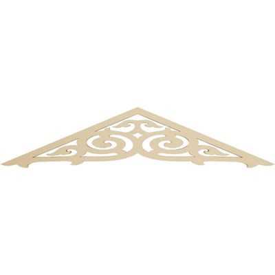 Ekena Millwork GPP036X008X100AUS Austin Architectural Grade PVC Gable Pediments, 36"W x 7 1/2"H x 1"P (5/12) Pitch