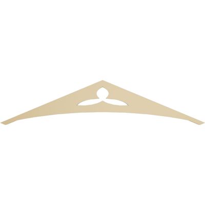 Ekena Millwork GPP036X008X100NOR Northwest Architectural Grade PVC Gable Pediments, 36"W x 7 1/2"H x 1"P (5/12) Pitch