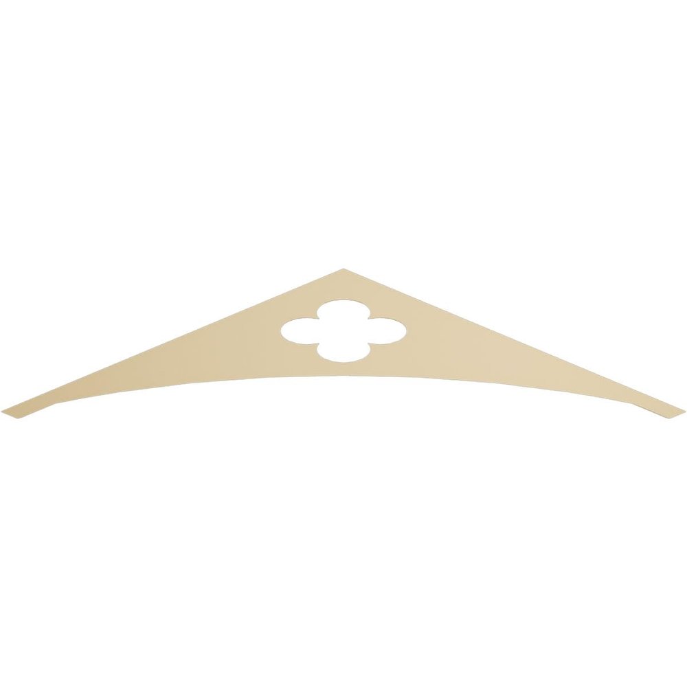 Ekena Millwork GPP060X013X100TUR Turner Architectural Grade PVC Gable Pediments, 60"W x 12 1/2"H x 1"P (5/12) Pitch