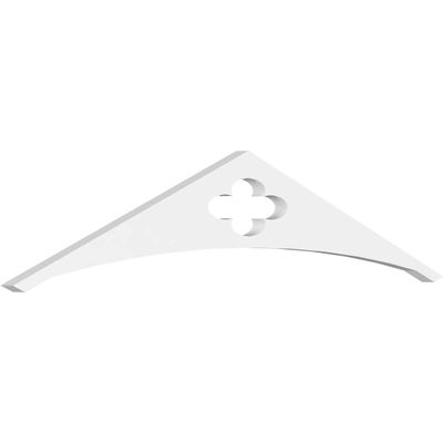 Ekena Millwork GPP036X008X100TUR Turner Architectural Grade PVC Gable Pediments, 36"W x 7 1/2"H x 1"P (5/12) Pitch