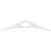 Ekena Millwork GPP036X008X100TUR Turner Architectural Grade PVC Gable Pediments, 36"W x 7 1/2"H x 1"P (5/12) Pitch view 4
