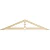 Ekena Millwork GPP072X015X100ART Artisan Architectural Grade PVC Gable Pediments, 72"W x 15"H x 1"P (5/12) Pitch view 1