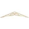Ekena Millwork GPP048X010X100BOR Bordeaux Architectural Grade PVC Gable Pediments, 48"W x 10"H x 1"P (5/12) Pitch view 1