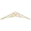 Ekena Millwork GPP060X015X100BOR Bordeaux Architectural Grade PVC Gable Pediments, 60"W x 15"H x 1"P (6/12) Pitch view 1