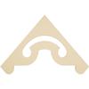 Ekena Millwork GPP036X021X100NOR Northwest Architectural Grade PVC Gable Pediments, 36"W x 21"H x 1"P (14/12) Pitch view 4
