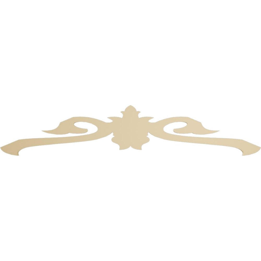 Ekena Millwork GPP060X013X100FLO Florence Architectural Grade PVC Gable Pediments, 60"W x 12 1/2"H x 1"P (5/12) Pitch