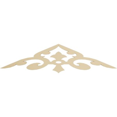 Ekena Millwork GPP036X008X100WIN Winston Architectural Grade PVC Gable Pediments, 36"W x 7 1/2"H x 1"P (5/12) Pitch