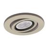 WAC 4in Low Voltage Round Adjustable Gimbal Recessed Light Trim in Brushed Nickel and Black 8W 500 Lumens MR16 LED Lamp, HR-8401 or HR-8402 Housing Sold Separately view 1