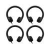 Black Flex-Phones Kids Headphones Set of 4 Durable EVA Foam Volume-Limiting Headphones, Safe 85 dB Sound for Young Ears, Nearly Indestructible, Non-Toxic & Flexible Ages 3+ view 1