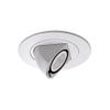 WAC 4in Low Voltage Round Directional Adjustable Recessed Light Trim in White and White 8W 500 Lumens MR16 LED Lamp, HR-8401 or HR-8402 Housing Sold Separately view 1
