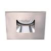 WAC 4in Low Voltage Square Adjustable Recessed Light Trim with Open Specular Reflector in Brushed Nickel and Black 8W 500 Lumens MR16 LED Lamp, HR-8401 or HR-8402 Housing Sold Separately view 1