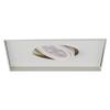 WAC Low Voltage Multiples Recessed Single Light Invisible Trim in White and White 8W 500 Lumens MR16 LED Lamp, MT-116HS Housing Sold Separately view 1