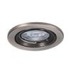 WAC 2.5in Low Voltage Round Recessed Light Trim with Step Baffle in Brushed Nickel and Black 8W 500 Lumens MR16 LED Lamp, HR-801 or HR-802 Housing Sold Separately view 1
