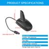 Car Fin Antenna Black Roof Aerial Radio AM FM Antenna Aerial with Fakra Male Connector view 3