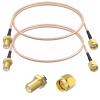 SDTC Tech 2pcs SMA Male to SMA Female Coaxial Cable Antenna Extender Cable Adapter RG316 Coax Jumper Connector(20 inches) view 1