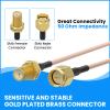 SDTC Tech 2pcs SMA Male to SMA Female Coaxial Cable Antenna Extender Cable Adapter RG316 Coax Jumper Connector(20 inches) view 3