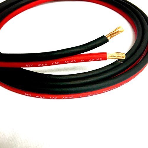 100' feet True 10 Gauge AWG OFC Speaker Wire Red/Black Car Home Audio