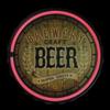 LED Craft Beer Bottle Cap Neon Lighted Wall Sign - 12.5" - Red view 2