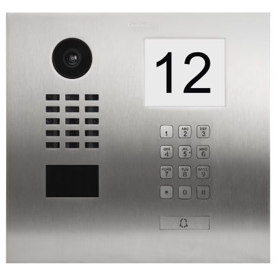 DoorBird Intercom Video Door Station D2101IKH Flush Mounted Stainless Steel(V2A) IP65 Brushed with Keypad