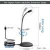 JOUNIVO USB Microphone, 360 Degree Adjustable Gooseneck Design, Mute Button & LED Indicator, Noise-Canceling Technology, Plug & Play, Compatible with Windows & MacOS view 2