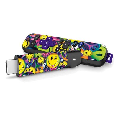MightySkins Skin Compatible with Roku Streaming Stick + - Peace Smile | Protective, Durable, and Unique Vinyl Decal wrap Cover | Easy to Apply, Remove, and Change Styles | Made in The USA