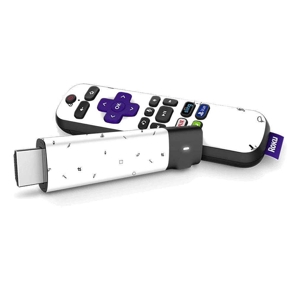 MightySkins Skin Compatible with Roku Streaming Stick + - Pixel Pattern | Protective, Durable, and Unique Vinyl Decal wrap Cover | Easy to Apply, Remove, and Change Styles | Made in The USA
