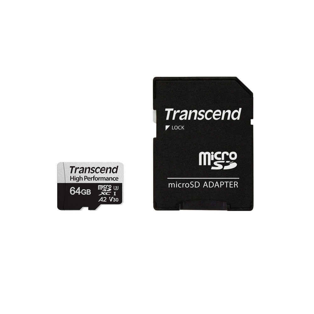 Transcend TS64GUSD330S 64GB UHS-I U3 Micro SD Memory Card