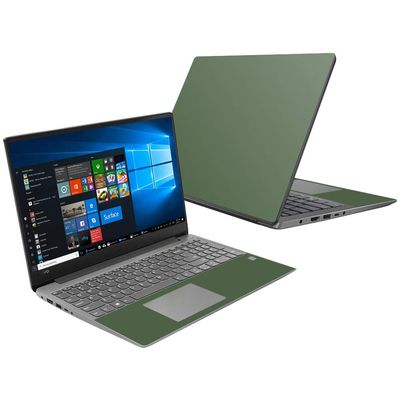 MightySkins Skin Compatible with Lenovo Ideapad 530S 14" (2018) - Solid Olive | Protective, Durable, and Unique Vinyl Decal wrap Cover | Easy to Apply, Remove, and Change Styles | Made in The USA