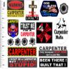 Hard hat Stickers Carpenter Sticker Value Sticker Pack view 1
