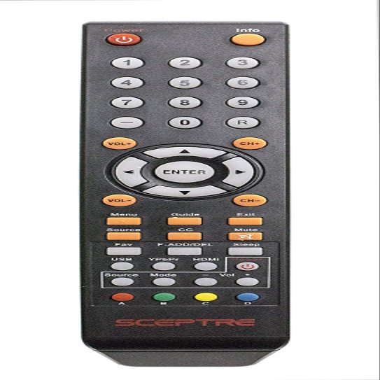 USARMT New 8142025270003C Remote Control Compatible with Sceptre 8142026670003C 8142025270003C for Sceptre TV Models E165BV(WV)-SS, E168BV(WV)-SS, E205BV-SMQCC, X325BV-FSR, X405BV-FSR, X505BV-FSR