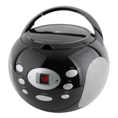 HANNLOMAX HX-306CD Portable CD Player, AM/FM Radio, Aux-in Jack, AC/DC Operation.