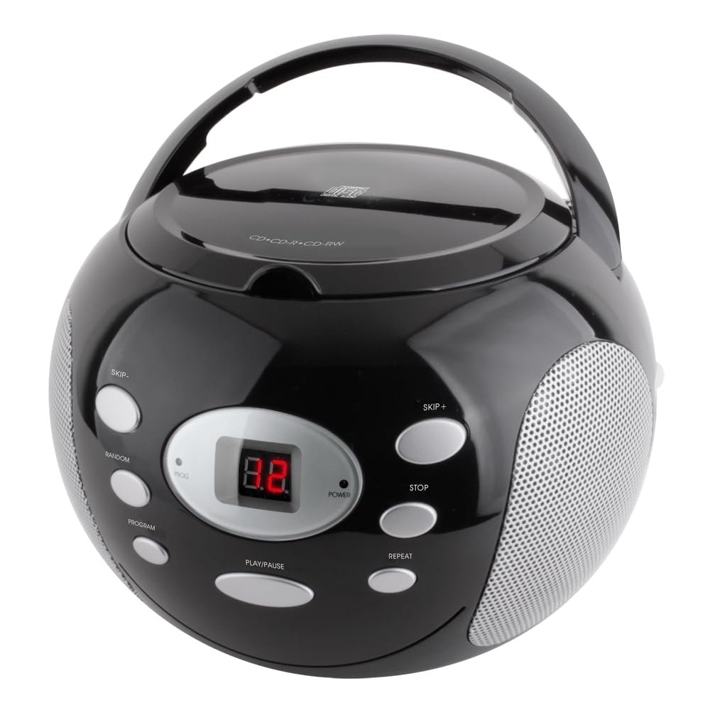 HANNLOMAX HX-306CD Portable CD Player, AM/FM Radio, Aux-in Jack, AC/DC Operation.