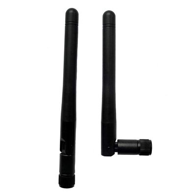 3dBi 2.4GHz Wireless Rubber Aerial Omni-Directional WiFi Antenna SMA Male Connector for Wireless Network Router Pack of 2
