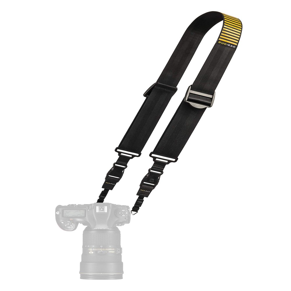 RucPac Slide Camera Strap (Black/Gold)