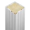 Weatherables 6x6 Vinyl Post Wrap  Weatherproof Premium Outdoor Vinyl Porch Post Wrap with Fluted Design for Quickly Refreshing Existing Deck, Patio, and Porch Posts (6"x6"x96", White) view 1