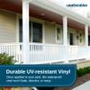 Weatherables 6x6 Vinyl Post Wrap  Weatherproof Premium Outdoor Vinyl Porch Post Wrap with Fluted Design for Quickly Refreshing Existing Deck, Patio, and Porch Posts (6"x6"x96", White) view 4