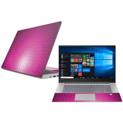 MightySkins Skin Compatible with Lenovo Ideapad 530S 15" (2018) - Pink Diamond Plate | Protective, Durable, and Unique Vinyl wrap Cover | Easy to Apply, Remove, and Change Styles | Made in The USA