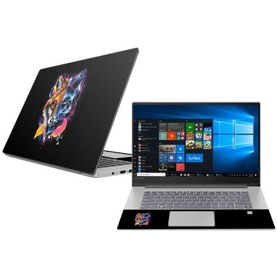 MightySkins Skin Compatible with Lenovo Ideapad 530S 15" (2018) - Futuristic Fox | Protective, Durable, and Unique Vinyl Decal wrap Cover | Easy to Apply, Remove, and Change Styles | Made in The USA