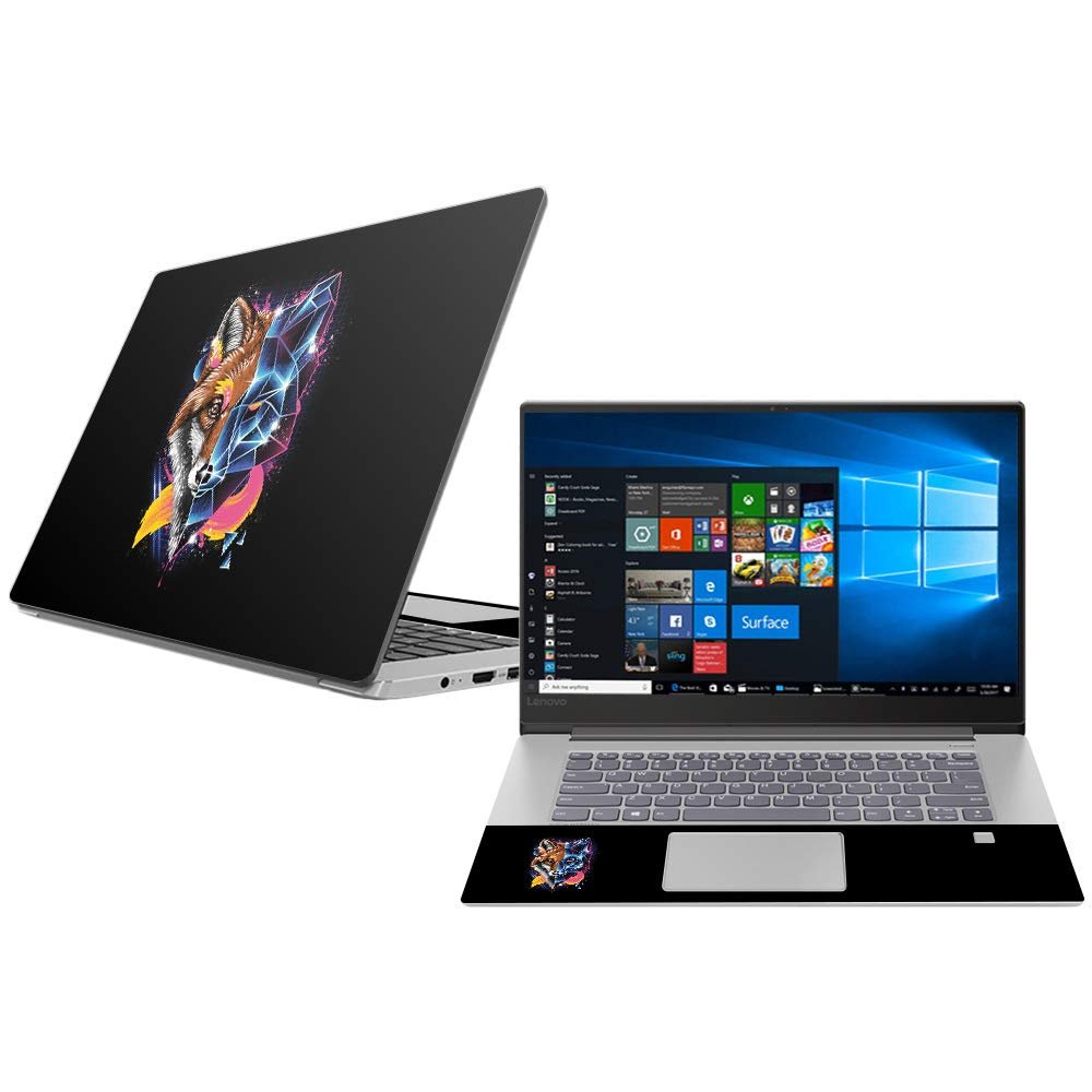 MightySkins Skin Compatible with Lenovo Ideapad 530S 15" (2018) - Futuristic Fox | Protective, Durable, and Unique Vinyl Decal wrap Cover | Easy to Apply, Remove, and Change Styles | Made in The USA