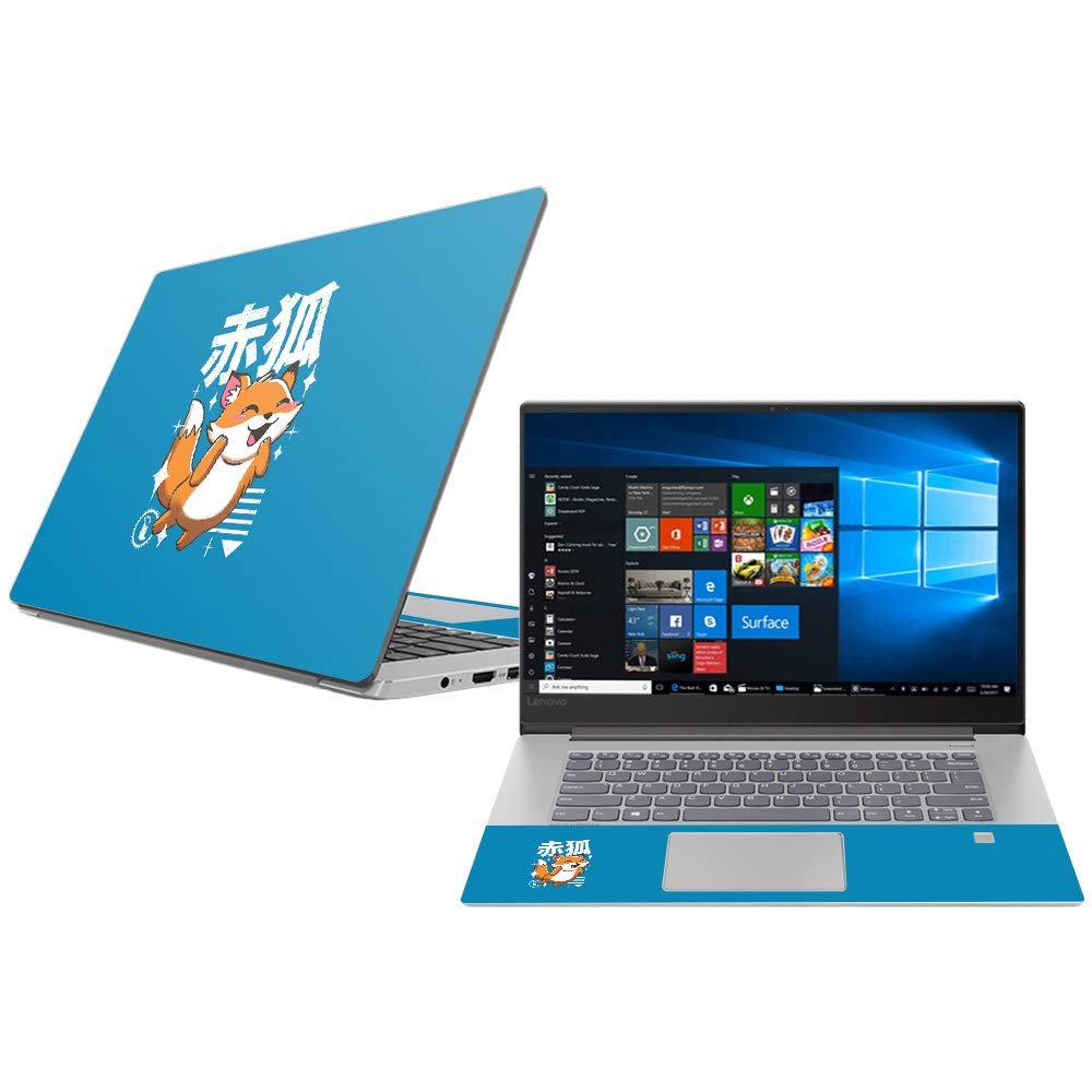 MightySkins Skin Compatible with Lenovo Ideapad 530S 15" (2018) - Fox Kawaii | Protective, Durable, and Unique Vinyl Decal wrap Cover | Easy to Apply, Remove, and Change Styles | Made in The USA