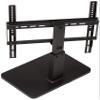 Amazon Basics Swivel Pedestal Table Top TV Mount, Height Adjustable 14-19 Inches, for 32" to 65" TVs up to 55 lbs, Universal TV Stand, VESA 400x400, Black view 3