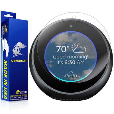 ArmorSuit 2 Pack Screen Protector for Amazon Echo Spot MilitaryShield HD Clear Film - Made in USA