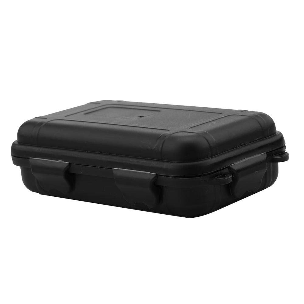 Shockproof Box, Shockproof Survival Storage Container Case for Outdoor Activity(Black,S)