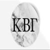 Kappa Beta Gamma Sticker Greek Sorority Decal for Car, Laptop, Windows, Officially Licensed Product, Monogram Design 5" x 5" - White Marble view 1
